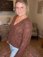 Load image into Gallery viewer, Textured Scallop Edge Cardigan