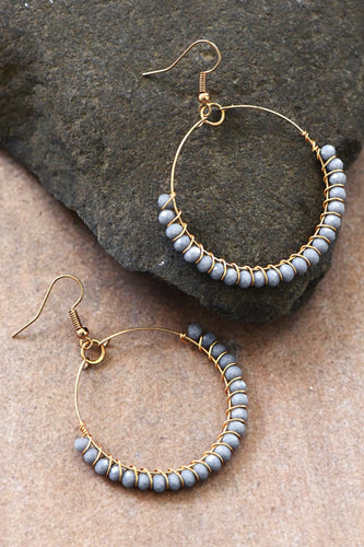 Boho beaded earrings