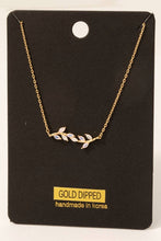 Load image into Gallery viewer, Gold Dipped Leaf Branch Chain Necklace