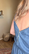 Load image into Gallery viewer, Ruffle Denim Romper