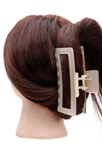 Load image into Gallery viewer, Matte Translucent Extra Wide Block Hair Claw Clip