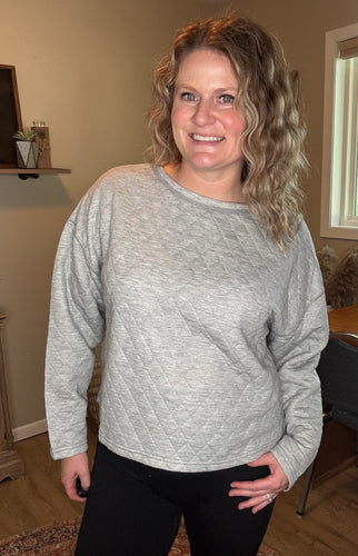 Quilted Sweatshirt