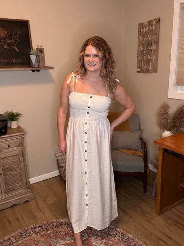 A-line Button Camisole Dress