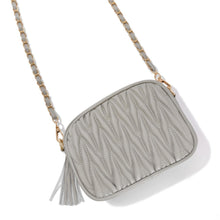 Load image into Gallery viewer, Quilted Braid Leather Cross Body Bag