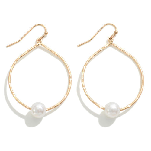 Hammered Teardrop Earrings