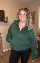 Load image into Gallery viewer, Hack Neck Zip Sweatshirt