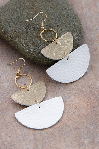 Leather Drop Earrings