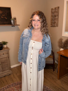 A-line Button Camisole Dress