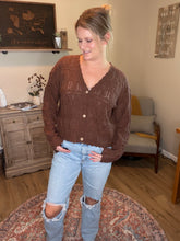 Load image into Gallery viewer, Textured Scallop Edge Cardigan