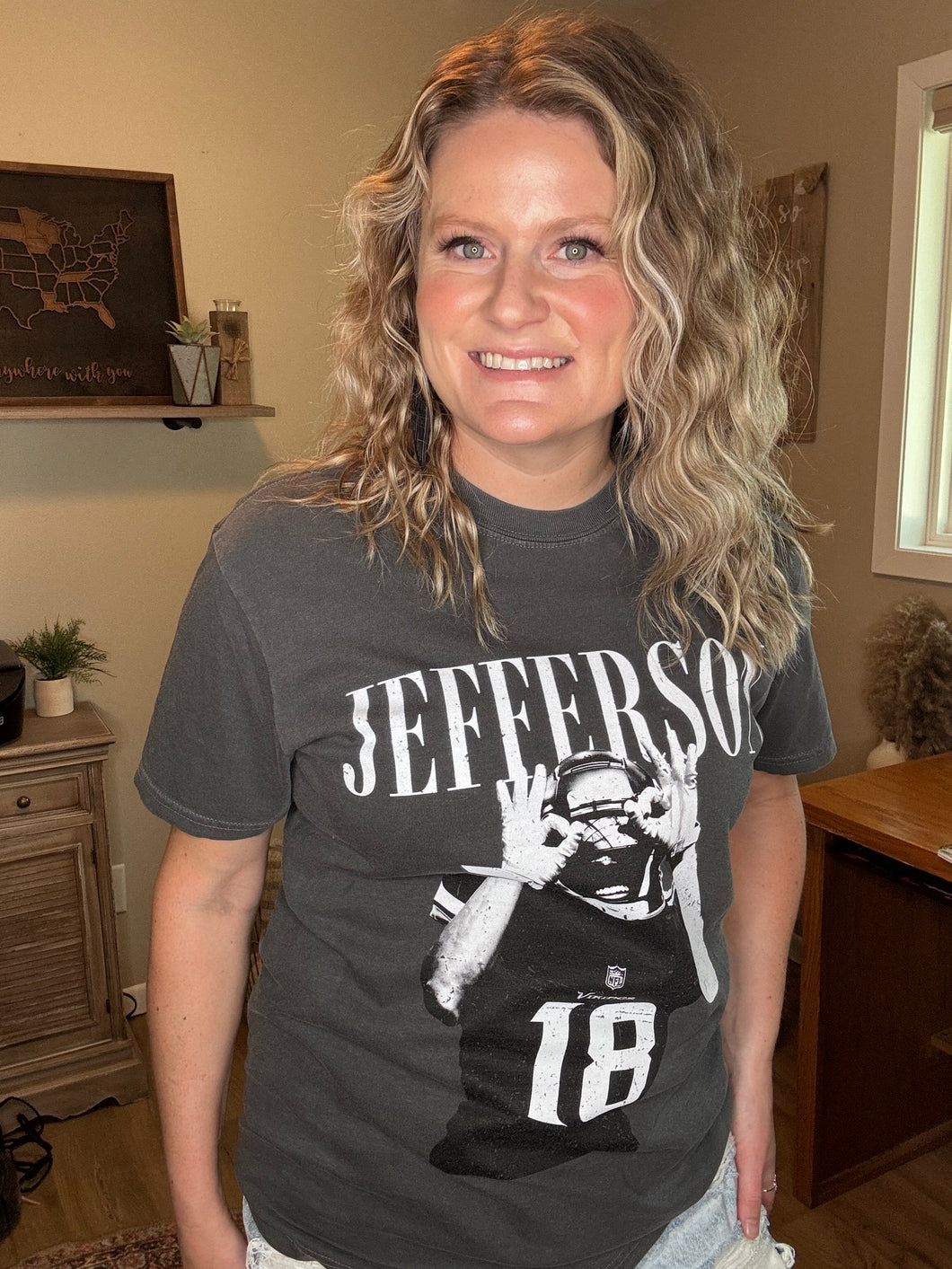Vintage Justin Jefferson Football Tee