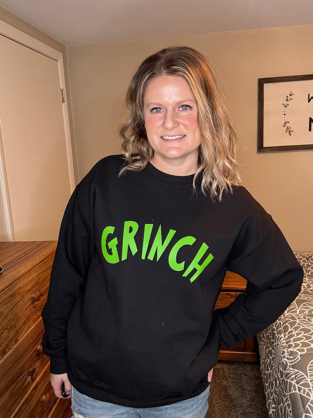 Grinch Crew Neck Sweatshirt