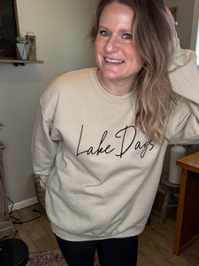 Lake Days Graphic Crew Neck Sweatshirt