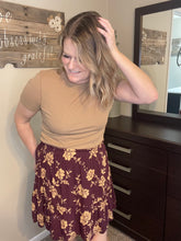 Load image into Gallery viewer, Floral Print Ruffle Skirt