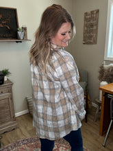Load image into Gallery viewer, Plaid Washed Flannel Button Up