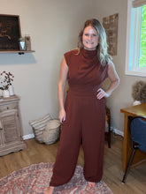 Load image into Gallery viewer, Mock Neck Wide Leg Jumpsuit