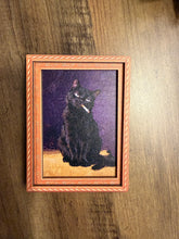 Load image into Gallery viewer, Smoking Black Cat Fridge Magnet