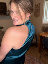 Load image into Gallery viewer, Asymmetrical Satin Romper