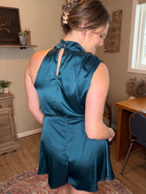 Load image into Gallery viewer, Asymmetrical Satin Romper