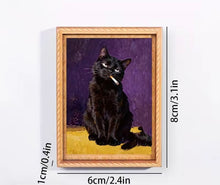 Load image into Gallery viewer, Smoking Black Cat Fridge Magnet