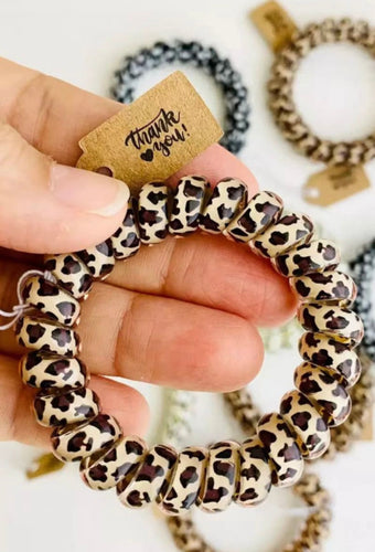 Brown Leopard Hair Holder