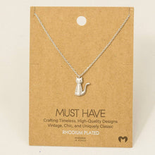 Load image into Gallery viewer, Cat Pendant Necklace
