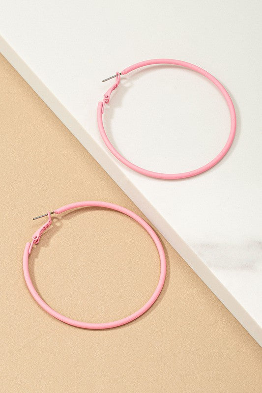 Skinny Hoop Earrings