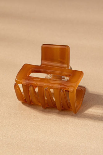 Tiny Rectangular Hair Claw Clip