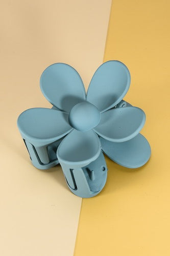 Oversized Matte Flower Hair Claw Clip