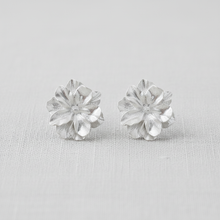 Load image into Gallery viewer, White Daisy Enamel Stud Earrings