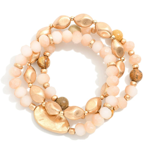 Set of 3 Beaded Bracelets