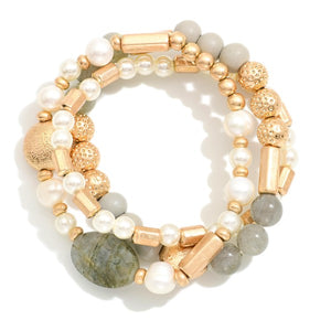 Set of 3 Beaded Bracelets
