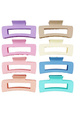 Load image into Gallery viewer, Wide Block Matte Hair Claw Clip