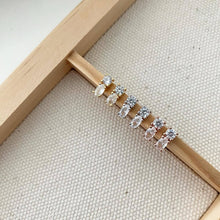 Load image into Gallery viewer, Circle and Oval Stud Earrings: Rose Gold