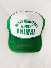 Load image into Gallery viewer, Merry Christmas Ya Filthy Animal Trucker Hat