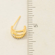 Load image into Gallery viewer, Layered Hoop Hug Earrings