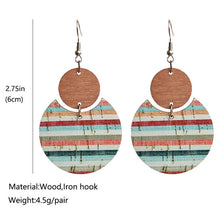 Load image into Gallery viewer, Bohemian Floral Print Earrings