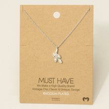 Load image into Gallery viewer, Gold Dipped Leaves Pendant Necklace