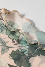 Load image into Gallery viewer, Floral Print Mesh Top