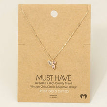 Load image into Gallery viewer, Gold Dipped Cz Studs Pendant Necklace