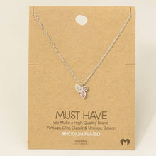 Load image into Gallery viewer, Gold Dipped Cz Studs Pendant Necklace