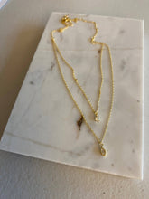 Load image into Gallery viewer, Marquise + Cubic (Double Strand) Necklace