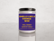 Load image into Gallery viewer, Minnesota Vikings Football Candle