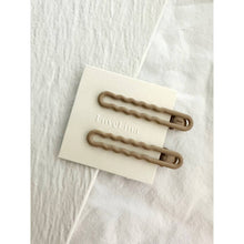Load image into Gallery viewer, Wavy Muted Colored Hair Clips