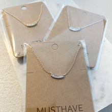 Load image into Gallery viewer, Bending Baguette Necklace: Rose Gold