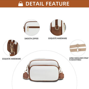Single shoulder color blocked bag