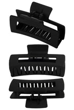 Load image into Gallery viewer, Matte Neutral Wide Block Hair Claw Clip