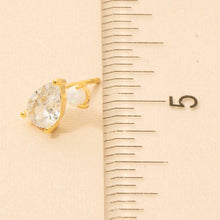 Load image into Gallery viewer, Rhinestone Teardrop Stud Earrings