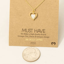 Load image into Gallery viewer, Layered Heart Pendant Necklace
