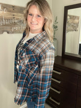 Load image into Gallery viewer, Vintage Plaid Bleached Button Up