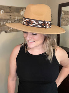 Tribal Band Panama Hat